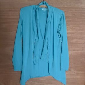 Coolbar UPF 50+ UV sun protection long sleeve open front cardigan sweater small
